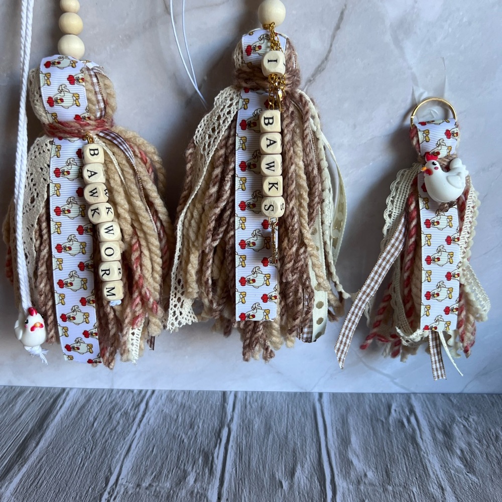 Bawking awesome handmade Bible/Book Tassel Set